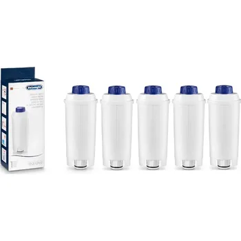 Příslušenství pro přípravu kávy 5 ks Vodní filtr,změkčovač vody pro kávovary DeLonghi DLS C202 - 5513292811 sterilizovaný vodní filtr s pryskyřicí a aktivním uhlím pro kávovary De’Longhi zabraňuje tvorbě vodního kamene a tím prodlužuje životnost.