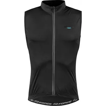 Cyklistická vesta FORCE vision neprofuk, černá Velikost: S