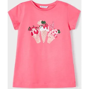 Dívčí tričko Dívčí triko Mayoral 3070-42 broskvová Rozměr: 134