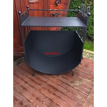 Krbové nářadí Koš na dřevo Rošt krbové nařadí 9