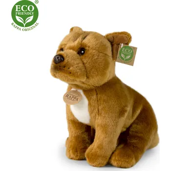 plyšák PLYŠOVÝ PES STAFORDŠÍRSKÝ BULTERIÉR SEDÍCÍ 30 CM