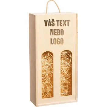 Krabice na 2 vína s gravírováním