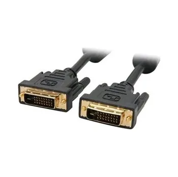 Datový kabel C-TECH DVI / DVI Dual, 1,8m černý kabelSleva 15% na organizér kabelů