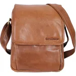 Sendi Design Pánská kožená taška přes rameno Tobi koňak