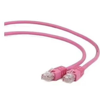Síťový kabel GEMBIRD Patch kabel Cat5e 5m, růžový (pink), Cat 5e, U/UTP (UTP), 5m, PVC, RJ45, ->RJ4