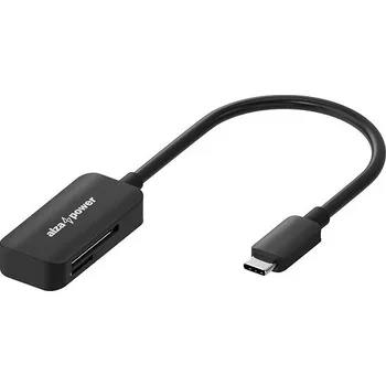 Příslušenství pro datový nosič AlzaPower USB-C 3.2 Gen 1 Memory Card Reader černý