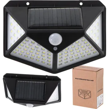 Venkovní osvětlení Solární venkovní 100 LED SMD osvětlení s pohybovým senzorem