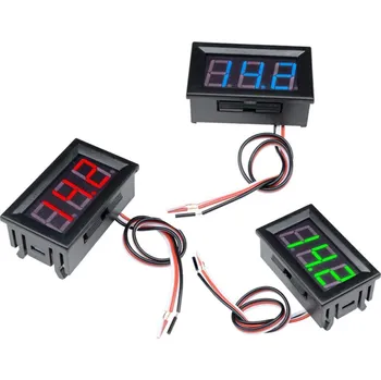 Digitální voltmetr do panelu DC 0 - 30 V - modrá