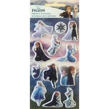 samolepka Sada puff samolepky nálepky Disney Frozen třpytivé Ice Magic