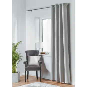 Závěs Zatemňovací závěs s kroužky BLACKOUT 140x260 cm, světle šedá (cena za 1 kus) MyBestHome