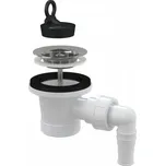 Výpusť sifonová 6/4"x63 mm s přípojkou-nerez vršek A31P