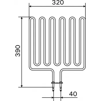 Přímotop Harvia Topné těleso, spirála pro saunová kamna L23, L26, L30, 2500W/230V