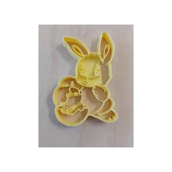 Velikonoční dekorace Vykrajovátko velikonoční - ZAJÍČEK S KUŘÁTKEM