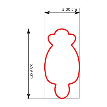 Vykrajovátko Naše Vykrajovátko Velikonoční nanuky- Mrkev Velikost: 3 cm Vykrajovátko