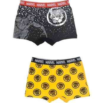 Boxerky Chlapecké boxerky Avengers - černá/žlutá Velikost: 116/128