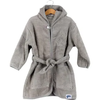 Kikko Dětský biobavlněný froté župan XKKO Organic 12-24 měs. Silver stars