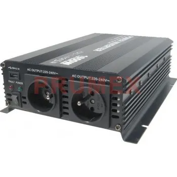 Měnič napětí Měnič napětíz 12V DC na 230V AC 1600W trvale+USB
