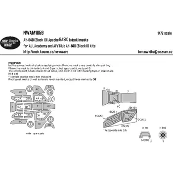 Plastikový model 1/72 Mask AH-64D Block II Apache BASIC (ACAD,AFV)