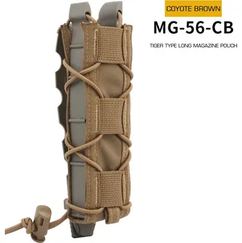 Airsoft Wosport Tiger type MOLLE sumka na dlouhé zásobníky MP5 - coyote