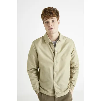 Pánské oblečení Celio Bunda s košilovým límcem - Pánské Celio krémová 1796486