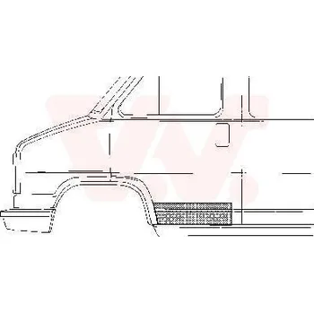 Příslušenství karosérie Dveře, karoserie VAN WEZEL 1745172