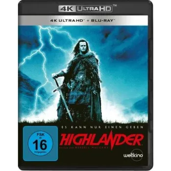 Blu-ray film Highlander, 2 4K UHD-Blu-ray – Russell Mulcahy,Christopher Lambert,Sean Connery,Roxanne Hart (DE)