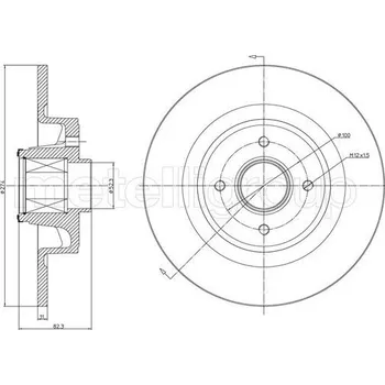 Brzdový kotouč Brzdový kotouč METELLI 23-1457