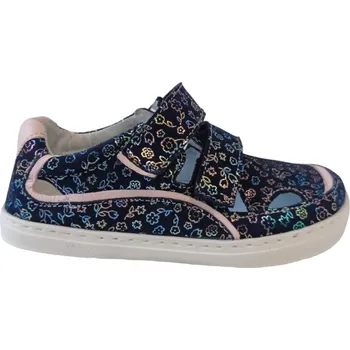 Dívčí obuv Sleva Linden BF D2280 - 425 kožené barefoot tenisky/boty od českého výrobce 27