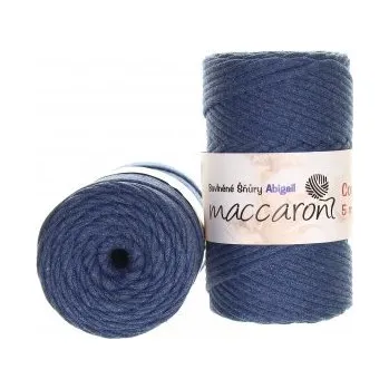 Příze Maccaroni Šňůry Abigail 5mm - 204-01 jeansová