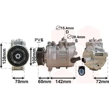 Kompresor klimatizace Kompresor, klimatizace VAN WEZEL 5800K386