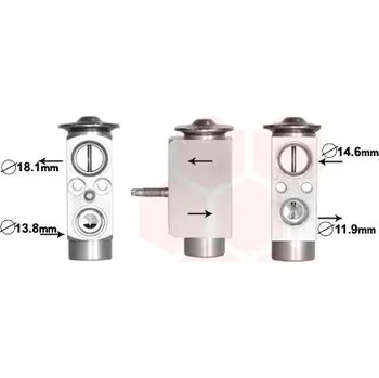 Ventil klimatizace Expanzní ventil, klimatizace VAN WEZEL 18001492