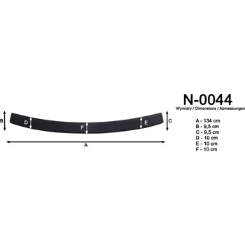 Vana do kufru Rider Kryt prahu pátých dveří VW Caddy Maxi FL 2015-2020 tvrzený plast