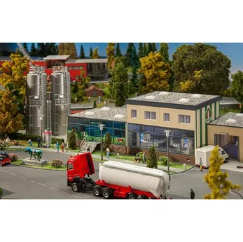 Modelová železnice H0 - mlékárna se silem