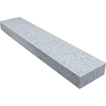 Zahradní obrubník Žulový schod/obrubník G603 opalovaný 80-120x8x20 cm