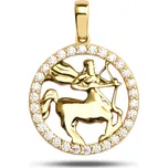 Lillian Vassago Zlatý přívěsek znamení Střelec LLV95-GP001-Střelec