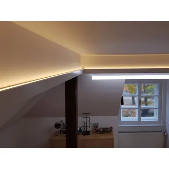 TeTo Profil Nika LED nástěnný teplota (barva) světla: 3000K (teplá bílá), Chytré ovládání: NE - pouze ON/OFF, Délka profilu: 3m