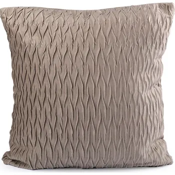 Povlak na dekorativní polštářek Sametový povlak na polštář 45x45 cm, barva 2 béžová