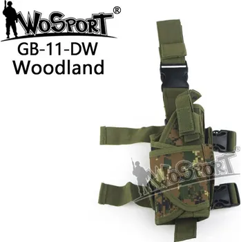Airsoft Wosport WST univerzální stehenní pouzdro TORNADO, pro praváky - Digital Woodland