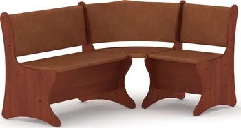 Italia rohová lavice lamino/vinyl 161,2 x 121,2 cm kalvados/červená