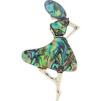 Brož Brož - tanečnice, zdobená umělým kamenem 9001550