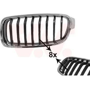 Příslušenství karosérie Mřížka chladiče VAN WEZEL 0670515