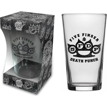 Sklenice sada sklenic na pivo Five Finger Death Punch - Knuckle Logo