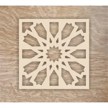 Podtácek Dřevěný podtácek čtverec standard - Dekor 4