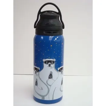 Košík na láhev ELITE láhev COKI ALU - polární medvěd 650ml