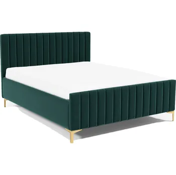 Postel Eka Čalouněná postel SUTRA+ 120x200 cm Barva látky Trinity: (2328) Tmavá zelená, Úložný prostor: Bez úložného prostoru