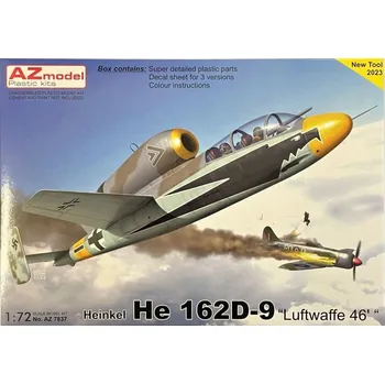 Plastikový model 1/72 Heinkel He 162D-9 'Luftwaffe 46' (3x camo)