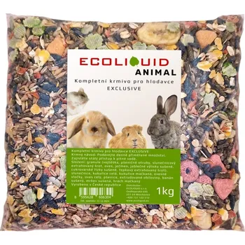 Krmivo pro hlodavce Kompletní krmivo pro morčata Ecoliquid Animal EXCLUSIVE 1 kg