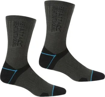 Dámské ponožky Regatta Dámské 2packponožky Blister Protect II RWH043 39-41, černá/šedá