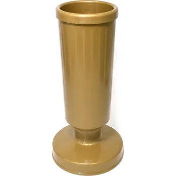 umělá květina Vaza na hrob 30cm zlata so zatazou