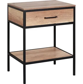 Zrcadlo Markus koupelnová skříňka pod deskové umyvadlo, 602 x 776 x 462 mm, matná černá/dub country